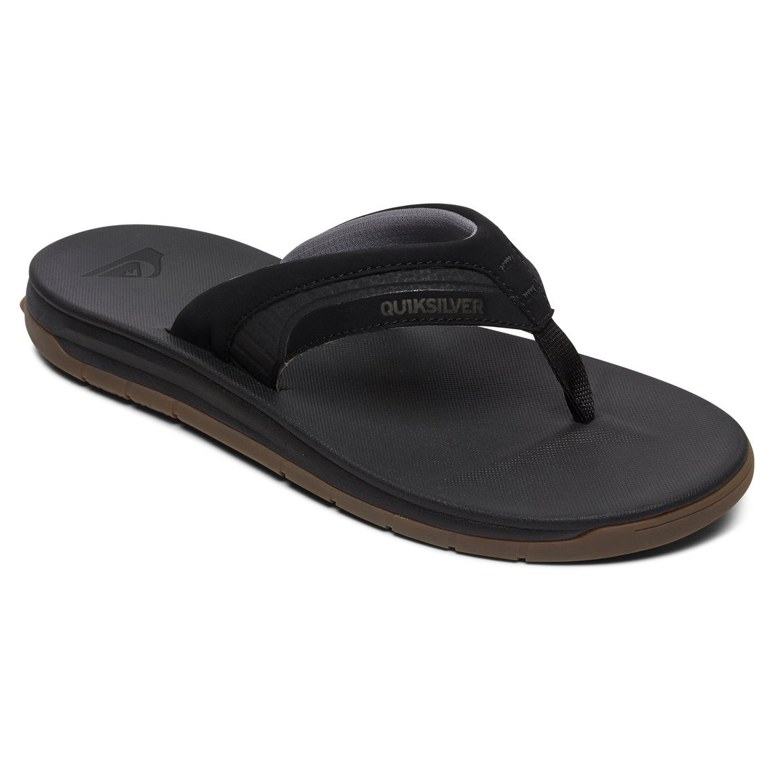 quiksilver brown flip flops