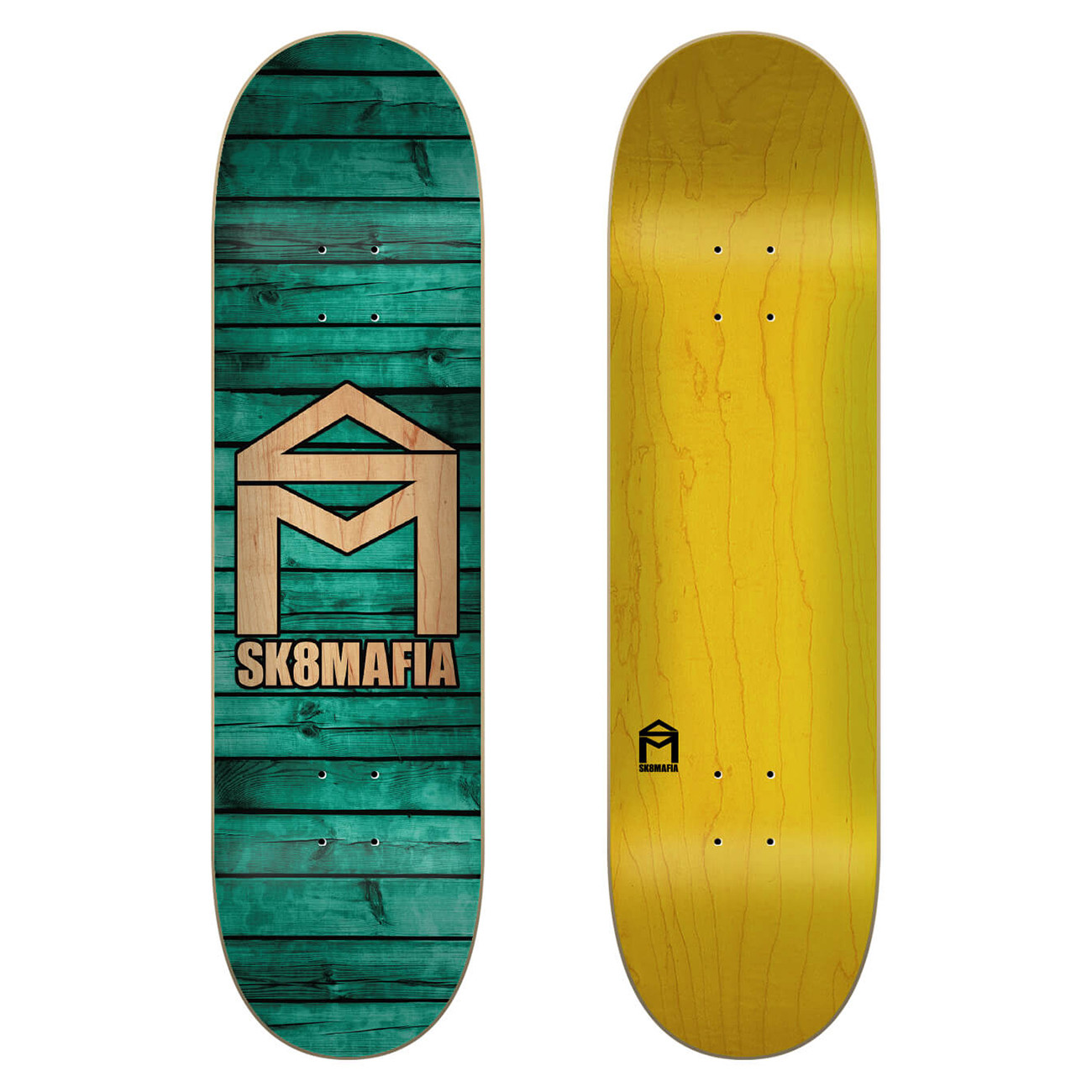 Skate Decks Sk8mafia House Logo Wood 8 0 Snowboard Zezula