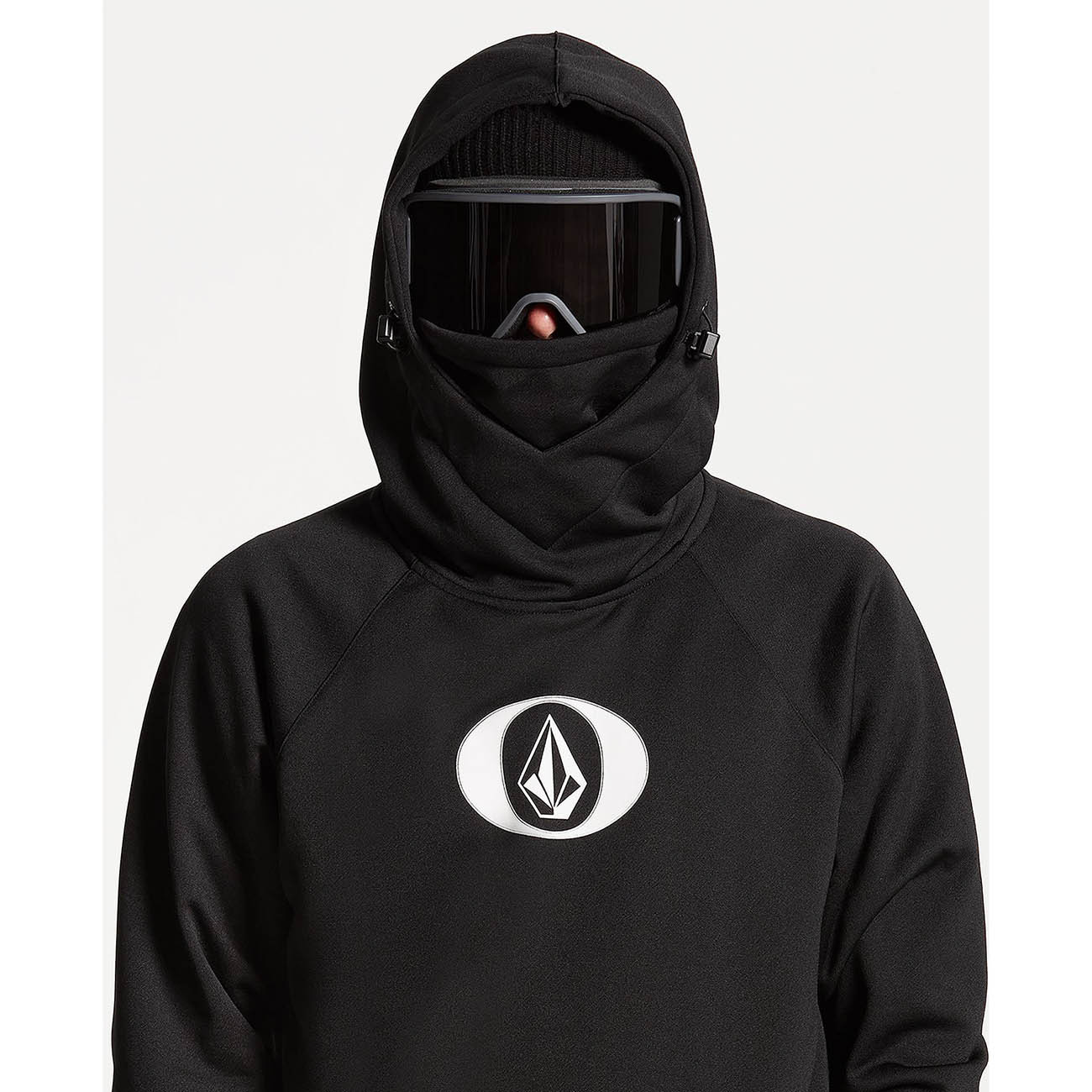 Technická mikina Hydro Riding Hoodie black Snowboard Zezula