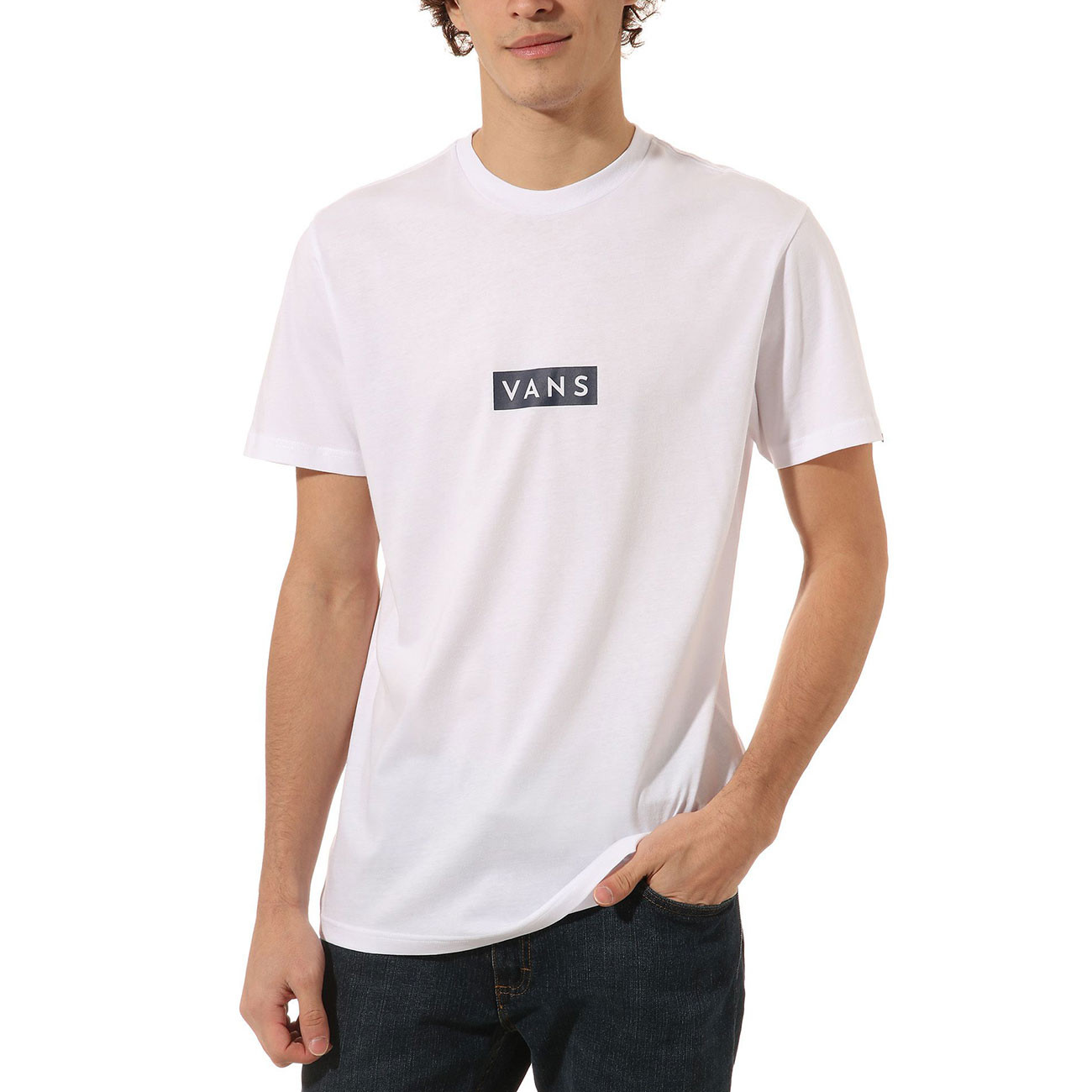T-shirt Vans Easy Box white/dress blues | Snowboard Zezula