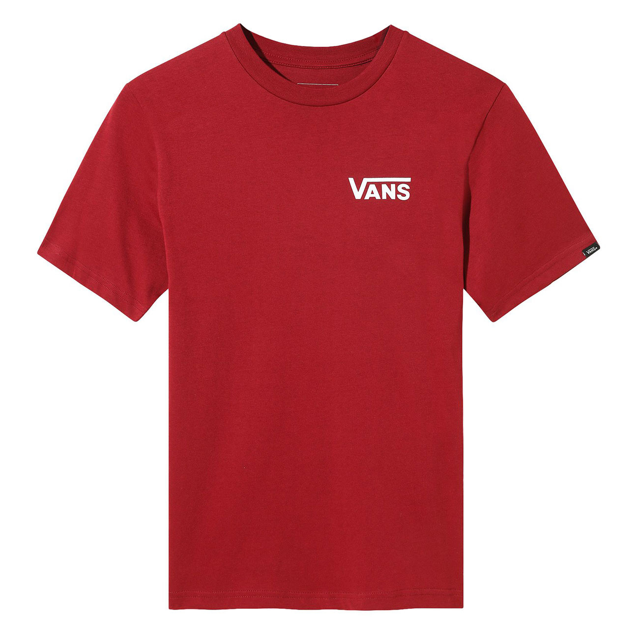 vans red and white shirt