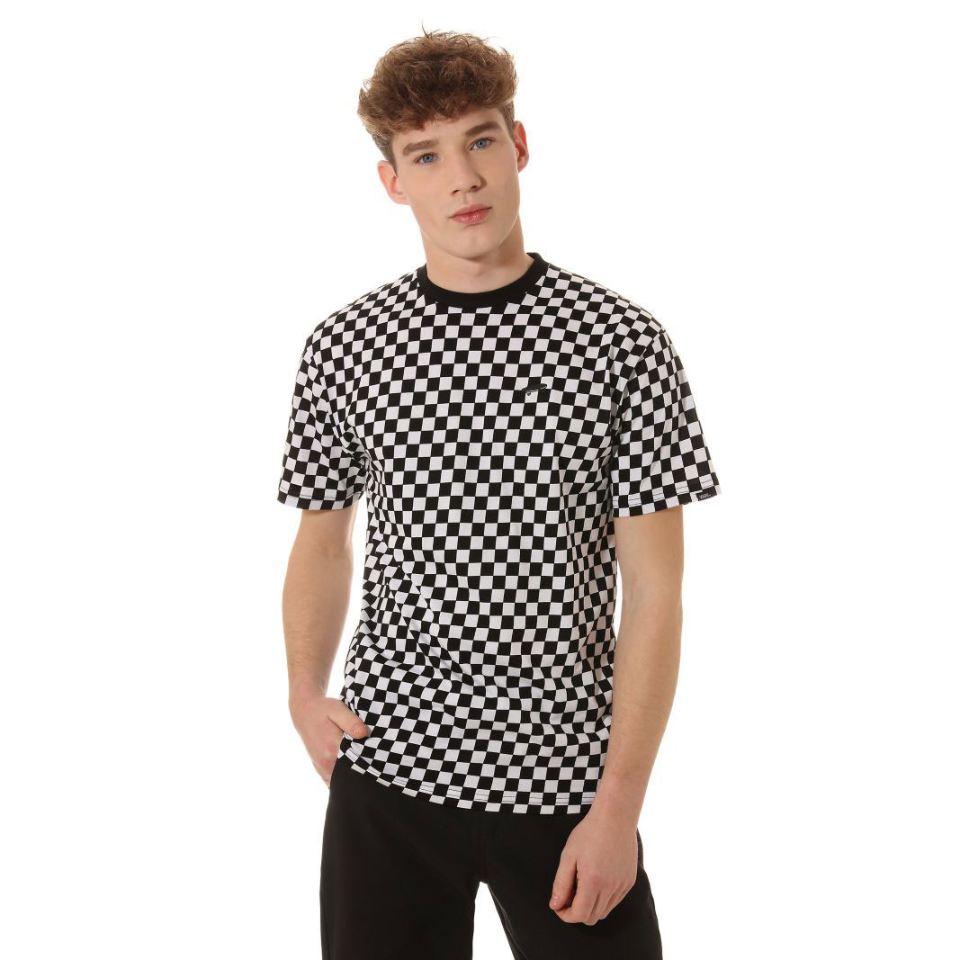 checkerboard vans shirt