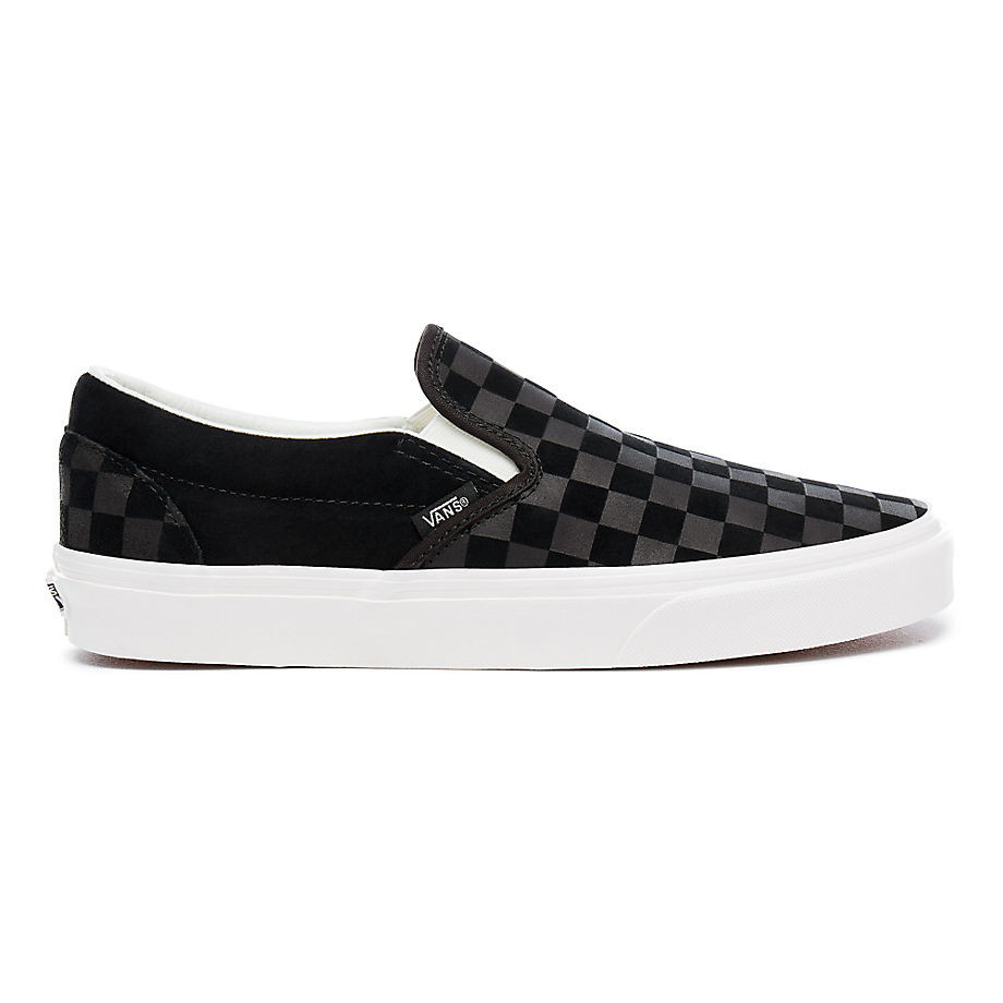 Vans Classic Slip-On checker emboss black/marshmallow | Snowboard Zezula