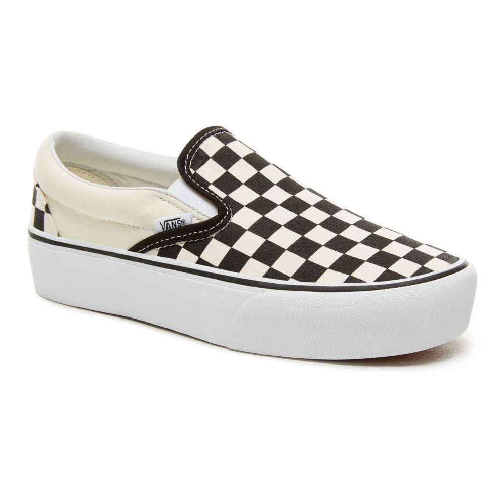 Slip-on Vans Classic Slip-On Platform black & white checkerboard/white
