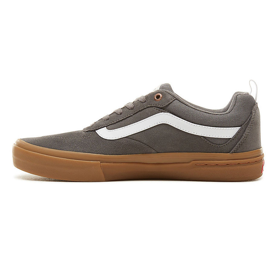 vans walker pro pewter & gum skate shoes