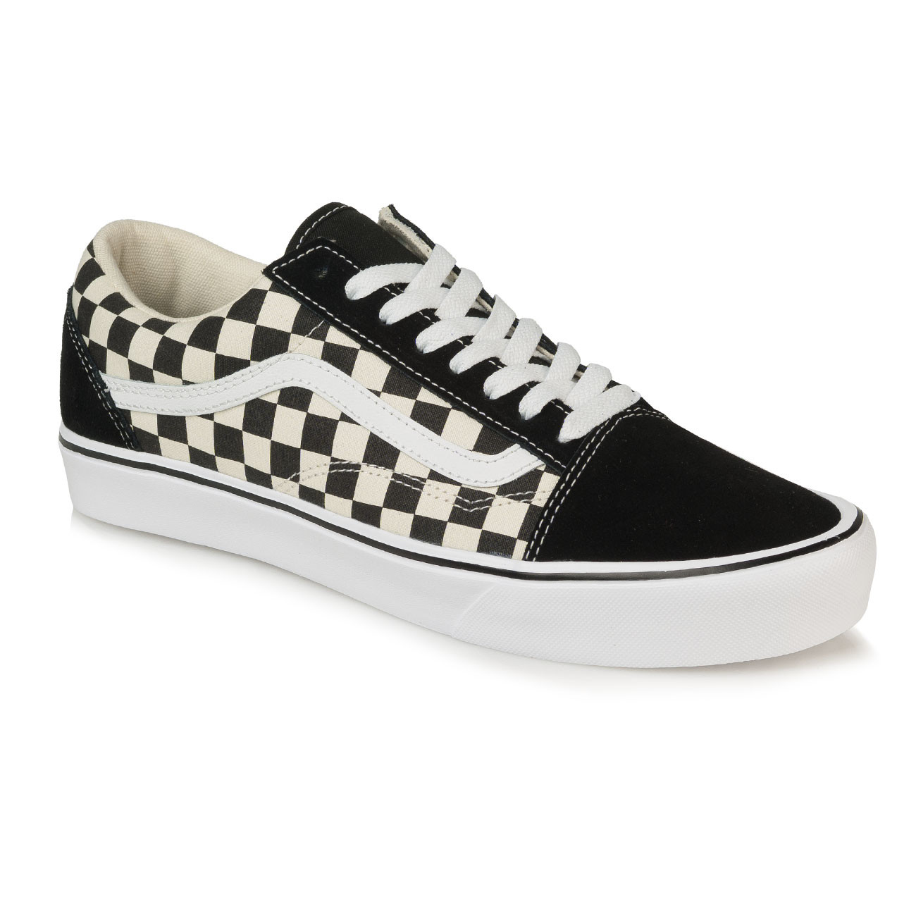 vans sandals checkerboard black white