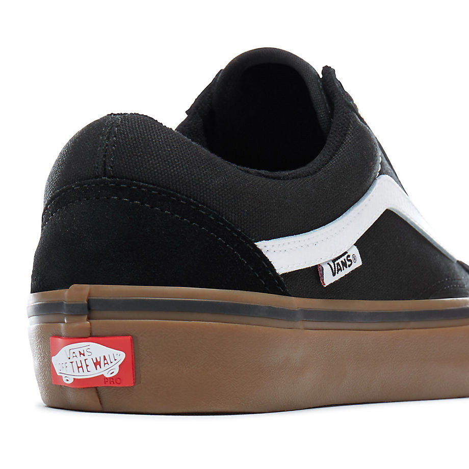 Skate shoes Vans Old Skool Pro black/white/gum Snowboard Zezula