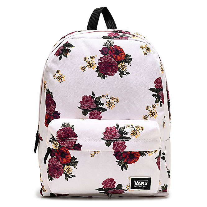 vans backpack with flowers