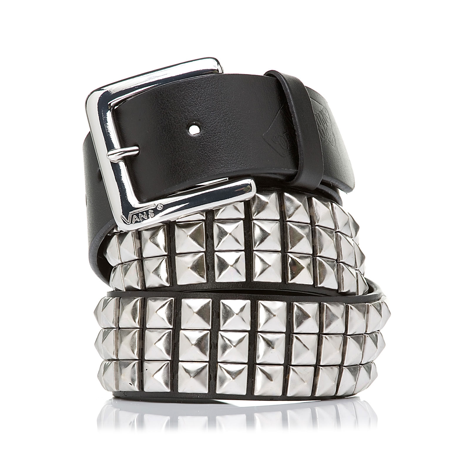 vans studded leather belt